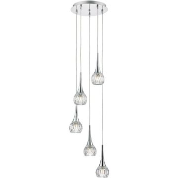 Dar Lighting Lyall LYA0550 lampa wisząca 5x40W/G9  