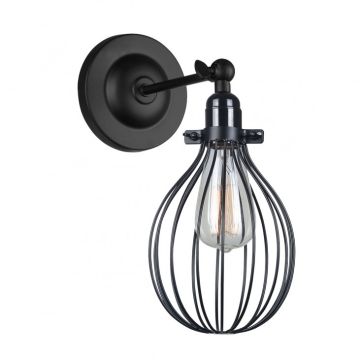 Italux LESTO MBM-2676/1 BK kinkiet 1x40W/E27 