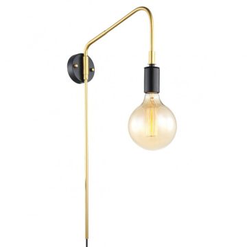 Italux MALENE MBM3386/1 BK+GD kinkiet 1x40W/E27 