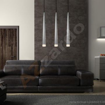 AZzardo STYLO MD1220B-3 CH lampa wisząca 3x40W/G9 