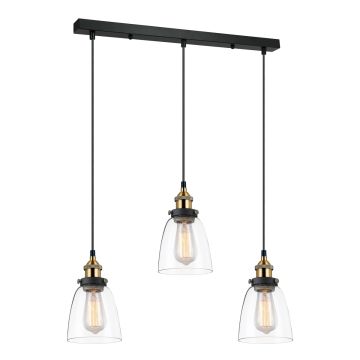 Italux FRANCIS MDM-2563/3 GD+CL Zwis sufitowy 3x40W/E27