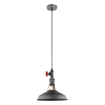 Italux GARIBALDO MDM-2781_1 GR_BK lampa wisząca 1x60W/E27 