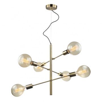 Italux MADALYN MDM3582/6 AB żyrandol 6x40W/E27 