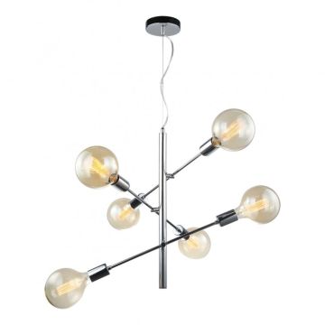 Italux MADALYN MDM3582/6 CH żyrandol 6x40W/E27 