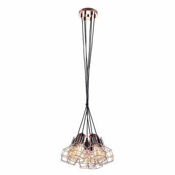 Italux PERIFO MDM-2272/6 BK+COP lampa wisząca 6x60W/E27 