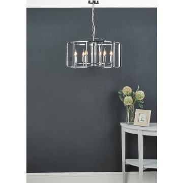 Dar Lighting Myka MYK0650 lampa wisząca 6x40W/E14  