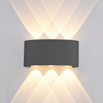 Italux Ortelo OWL-451-3-BL kinkiet 6x6W/LED IP54 3000K