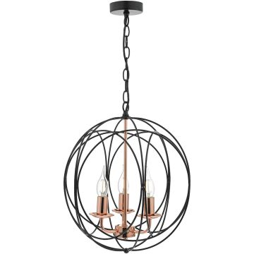 Dar Lighting Phoenix PHO0322 lampa wisząca 3x40W/E14 IP20 