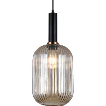 Italux Antiola PND-5588-1L-BK+AMB lampa wisząca 1x40W/E27 IP20 