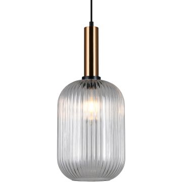 Italux Antiola PND-5588-1L-BRO+CL lampa wisząca 1x40W/E27 IP20 