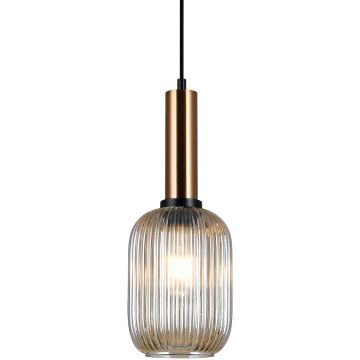 Italux Antiola PND-5588-1M-BRO+AMB lampa wisząca 1x40W/E27 IP20 