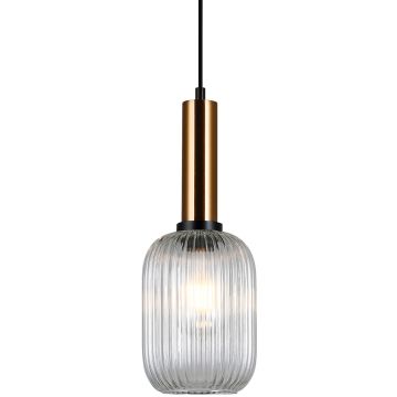 Italux Antiola PND-5588-1M-BRO+CL lampa wisząca 1x40W/E27 IP20 