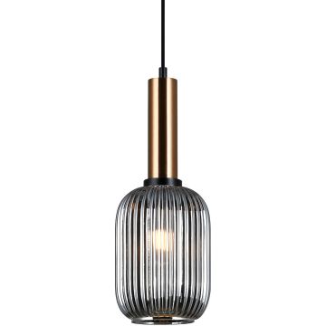Italux Antiola PND-5588-1M-BRO+SG lampa wisząca 1x40W/E27 IP20 