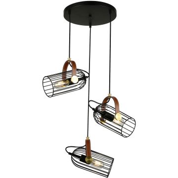 Italux Antoin PND-2445-3-BK lampa wisząca 3x40W/E27 IP20 