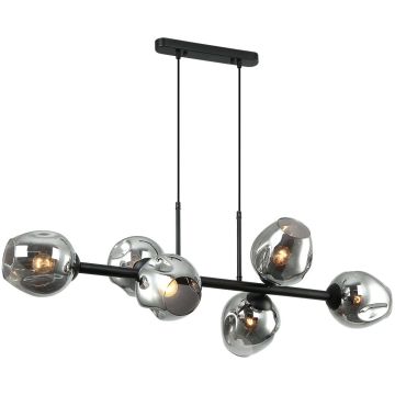 Italux Borgo PND-30843-6 BK+SG lampa wisząca 6x40W/E27 IP20 