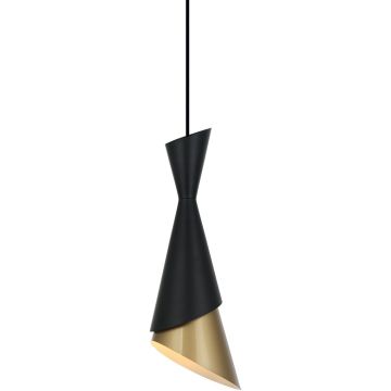 Italux Malia PND-85949-1 BK+GD lampa wisząca 1x40W/E27 IP20 
