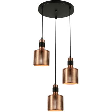 Italux Restenza PND-2439-3-COP lampa wisząca 3x40W/E27 IP20 