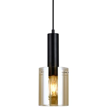 Italux Sardo PND-5581-1-BK+AMB lampa wisząca 1x40W/E27 IP20 