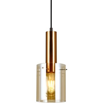 Italux Sardo PND-5581-1-BRO+AMB lampa wisząca 1x40W/E27 IP20 