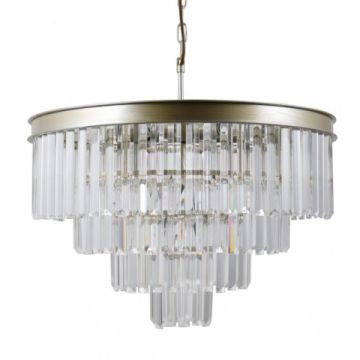Italux Verdes PND-44372-8-CHMP-GLD lampa wisząca 8x40W/E14 IP20 