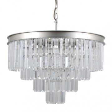 Italux Verdes PND-44372-8A-SLVR-BRW lampa wisząca 8x40W/E14 IP20 