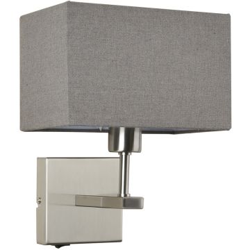 Italux Norte WL-1122-1-A-SN-RC-GR kinkiet 1x60W/E27 IP20 