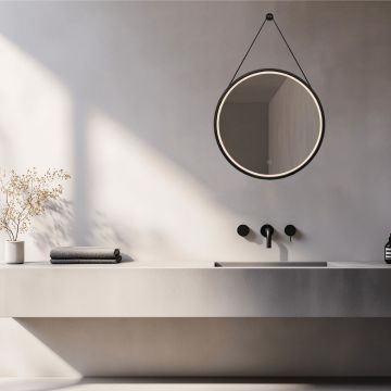 Zambelis MIRROR WITH LED 25387 lustro 15W/led 1012-1210lm 3000-4000K IP44