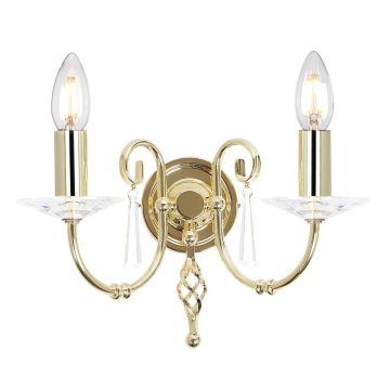 Elstead Lighting AEGEAN AG2 POL BRASS kinkiet 2x60W/E14 