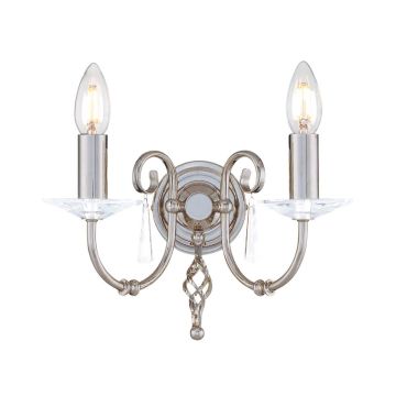 Elstead Lighting AEGEAN AG2 POL NICKEL kinkiet 2x60W/E14 