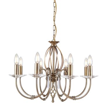 Elstead Lighting AEGEAN AG8 AGED BRASS żyrandol 8x60W/E14 