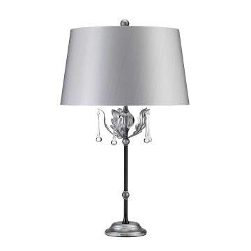 Elstead Lighting AMARILLI AML/TL BLK/SIL lampa stołowa 1x60W/E27 