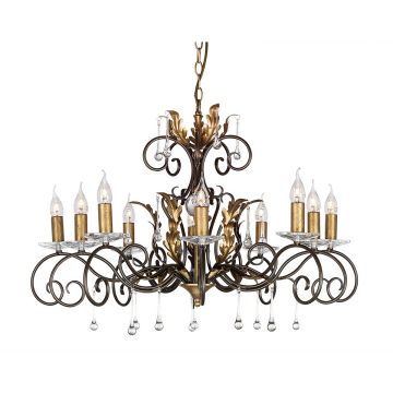 Elstead Lighting AMARILLI AML10 BRONZE żyrandol 10x60W/E14 