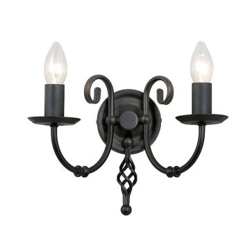 Elstead Lighting ARTISAN ART2 BLACK kinkiet 2x60W/E14 