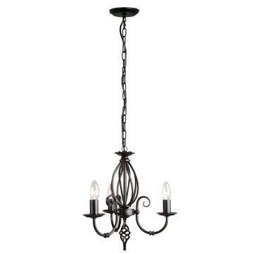 Elstead Lighting ARTISAN ART3 BLACK żyrandol 3x60W/E14 