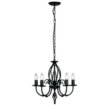 Elstead Lighting ARTISAN ART5 BLACK żyrandol 5x60W/E14 