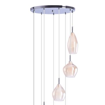 AZzardo AMBER MILANO AZ4014 lampa wisząca 9x40W/G9 IP20 