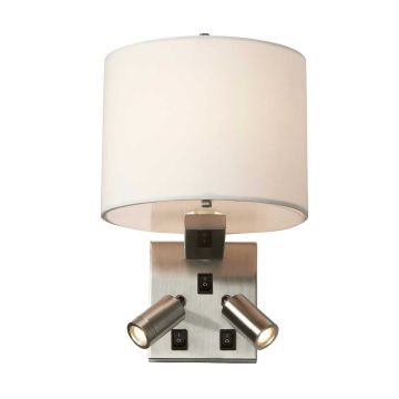 Elstead Lighting BELMONT BELMONT/3W kinkiet na wysięgniku 1x40W/E14 + 2x1W/LED 3000K