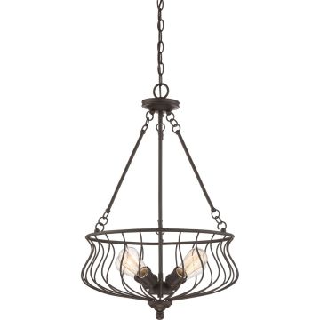 Quoizel Baroness QZS-BNS2818WT lampa wisząca 4x60W/E27  