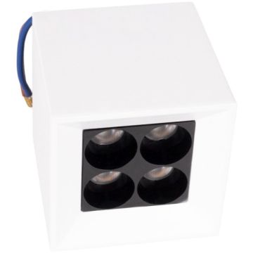 Maxlight X-LINE C0251 downlight natynkowy 4x5w/led 350lm 3000k ip20