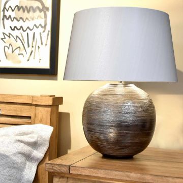 Elstead Lighting CAESAR CAESAR/TL SIL  Lampa Stołowa 1x60W/E27