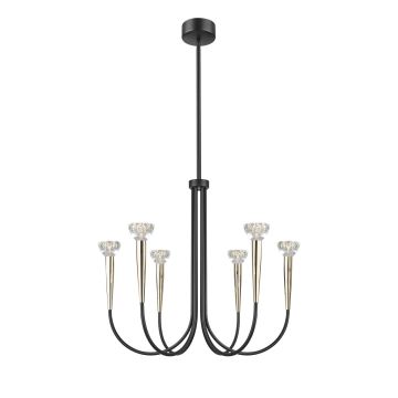 Zuma Line BOSTON P0603-06F-SDB1 lampa wisząca 6x30W/LED 3300lm 3000K IP20