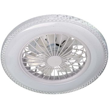 Polux EGYPT 341297 wentylator 48W + 15W/LED 5300lm 3000K-4000K-6500K IP20