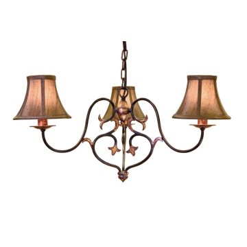 Elstead Lighting CONISTON CN3 BUR/GOLD żyrandol 3x60W/E14 