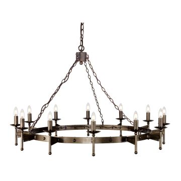 Elstead Lighting CROMWELL CW12 OLD BRZ żyrandol 12x60W/E14 