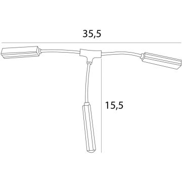 Maxlight MAX MA0016 łącznik    ip20