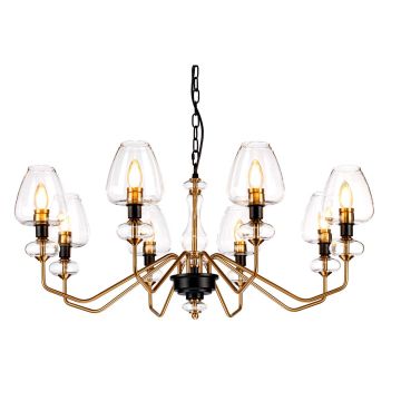 Elstead Lighting Armand DL-ARMAND8-AB żyrandol 8x40W/E14  