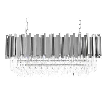 King Home IMPERIAL LONG SILVER DW-D5689S.SILVER lampa wisząca 18x40W/E14  IP20