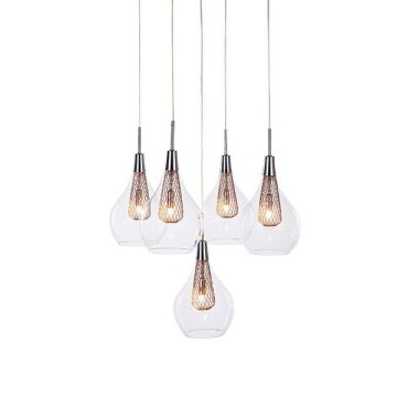 AZzardo ELEKTRA 5 AZ1690 lampa wisząca 5x40W/G9 IP20 