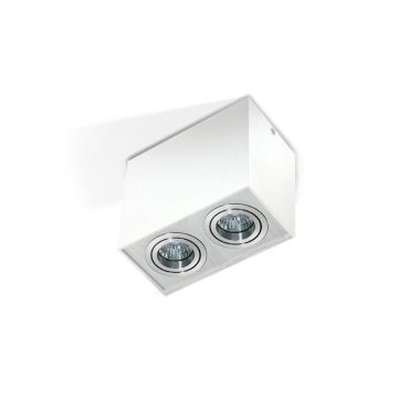 AZzardo ELOY 2 GM4204 WH-ALU oprawa natynkowa 2x50W/GU10 