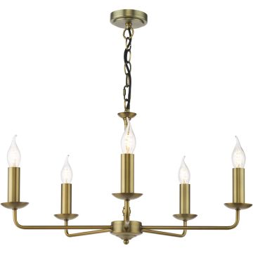 Dar Lighting Favian FAV0563 żyrandol 5x40w/E14   